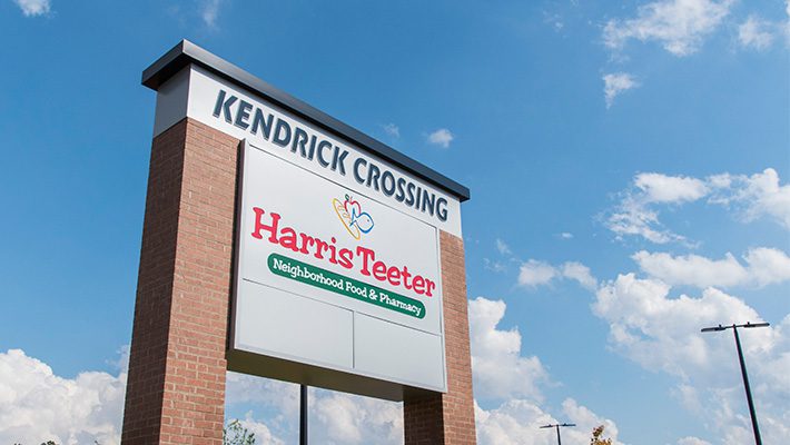Kendrick Crossing Harris Teeter monument sign
