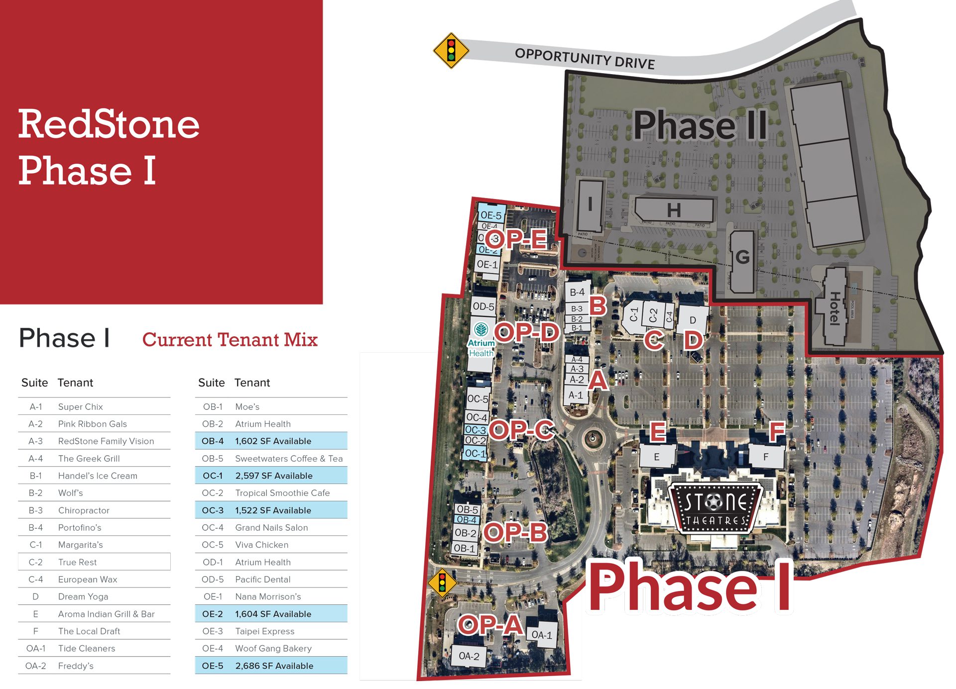 RedStone Phase I Leasing