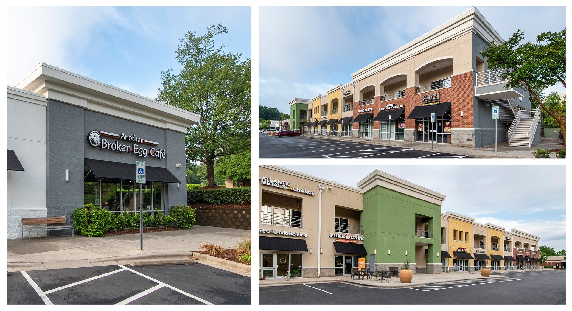 exterior images of Ballantyne Corners retail shops