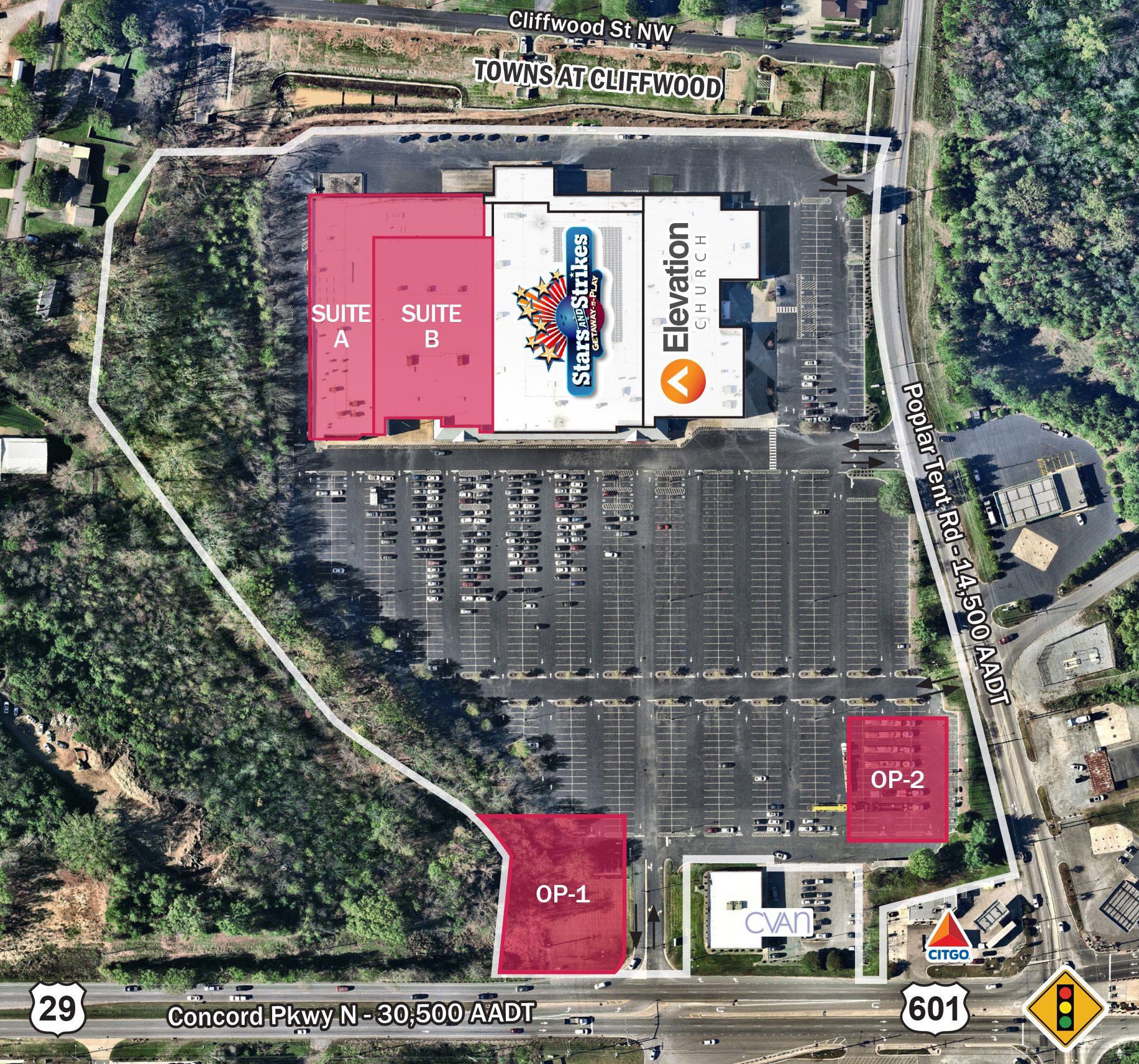 Concord Station West site aerial retail leasing