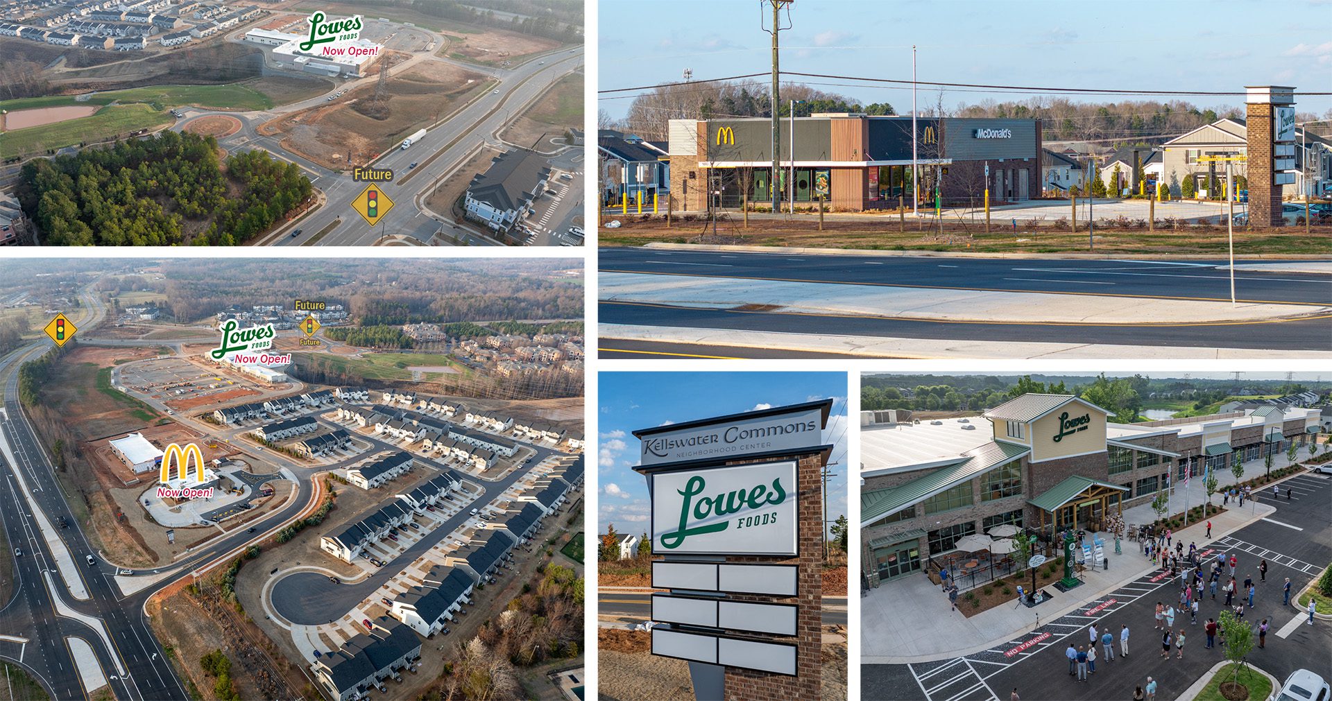 construction progress as Kellswater in Kannapolis as of June 2026