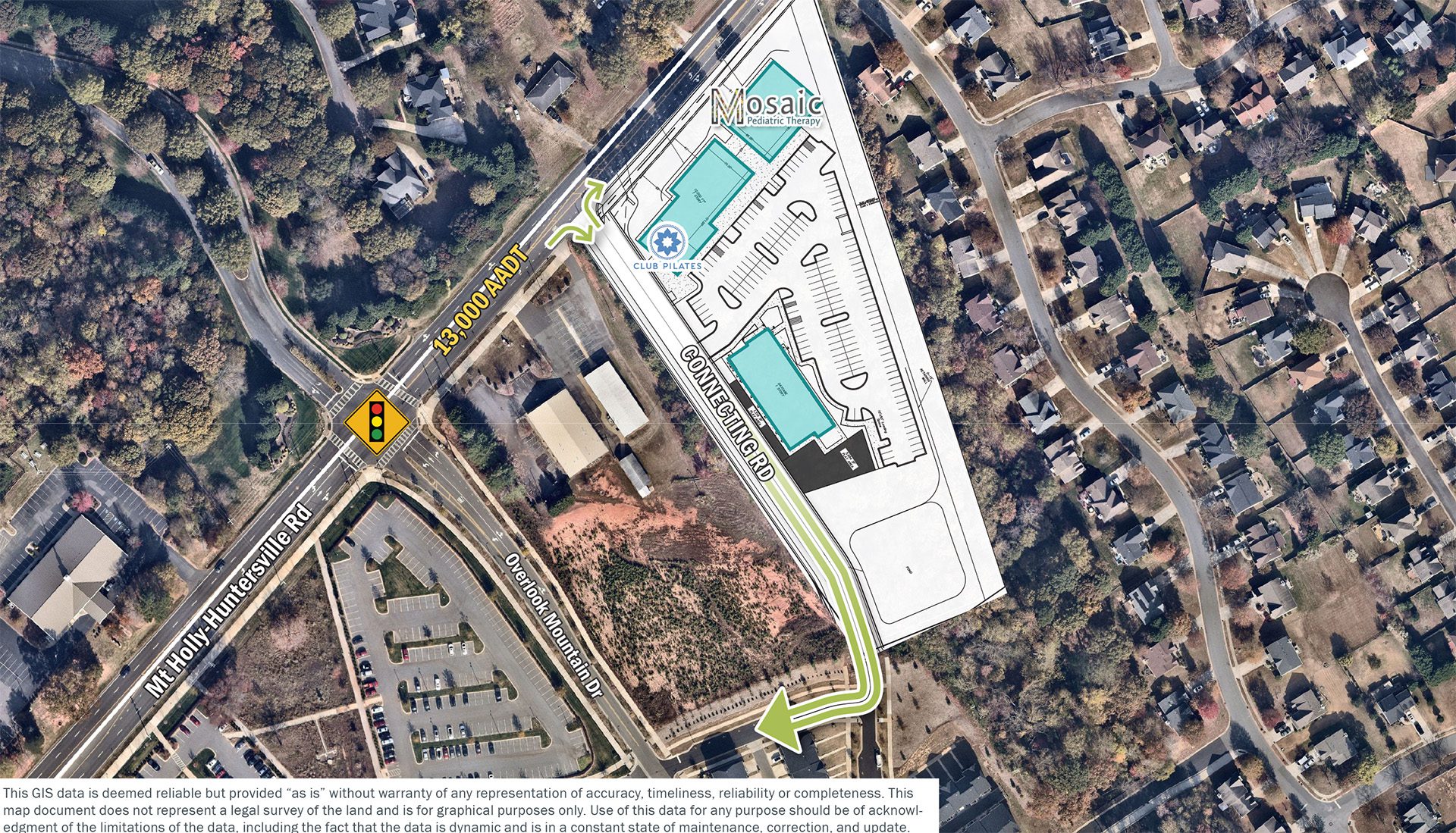 aerial site plan overlay at River's Edge Station