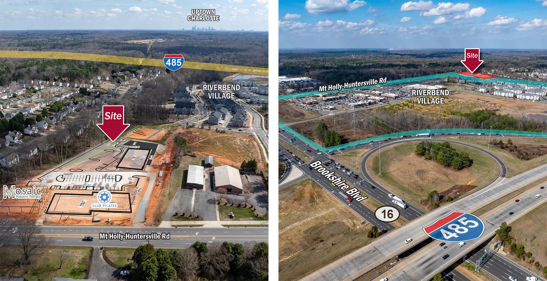 River's Edge Station near Riverbend Village aerial images
