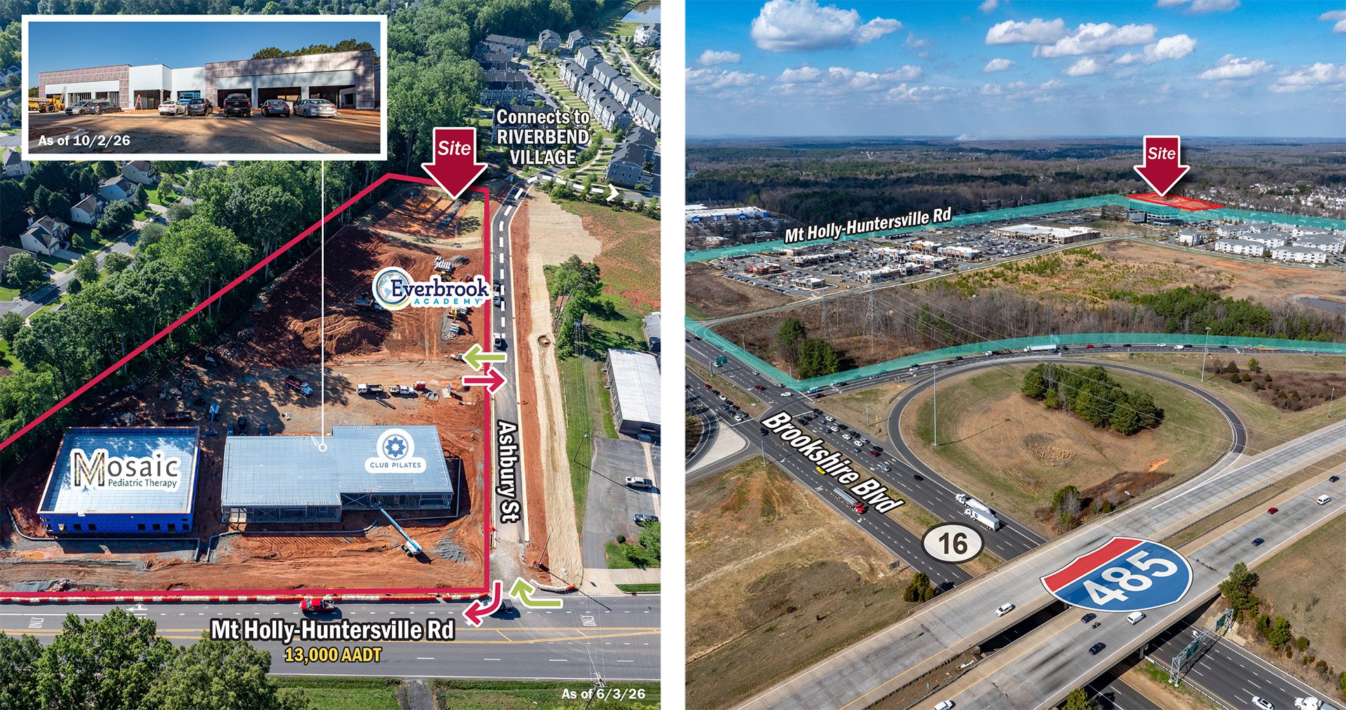 River's Edge Station aerial images