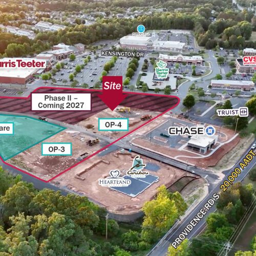 Cureton Town Center commercial aerial overlay