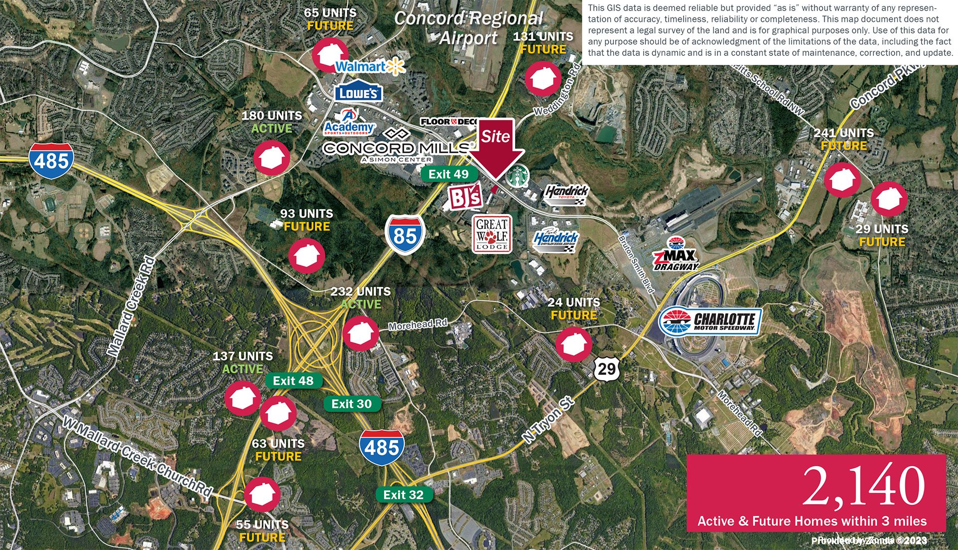 Concord housing and location for Speedway Plaza