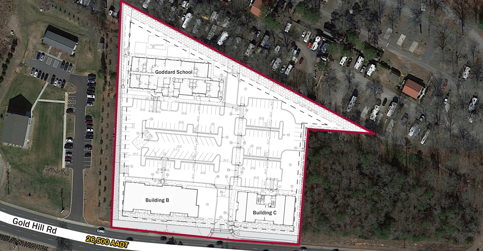 Site plan outlined