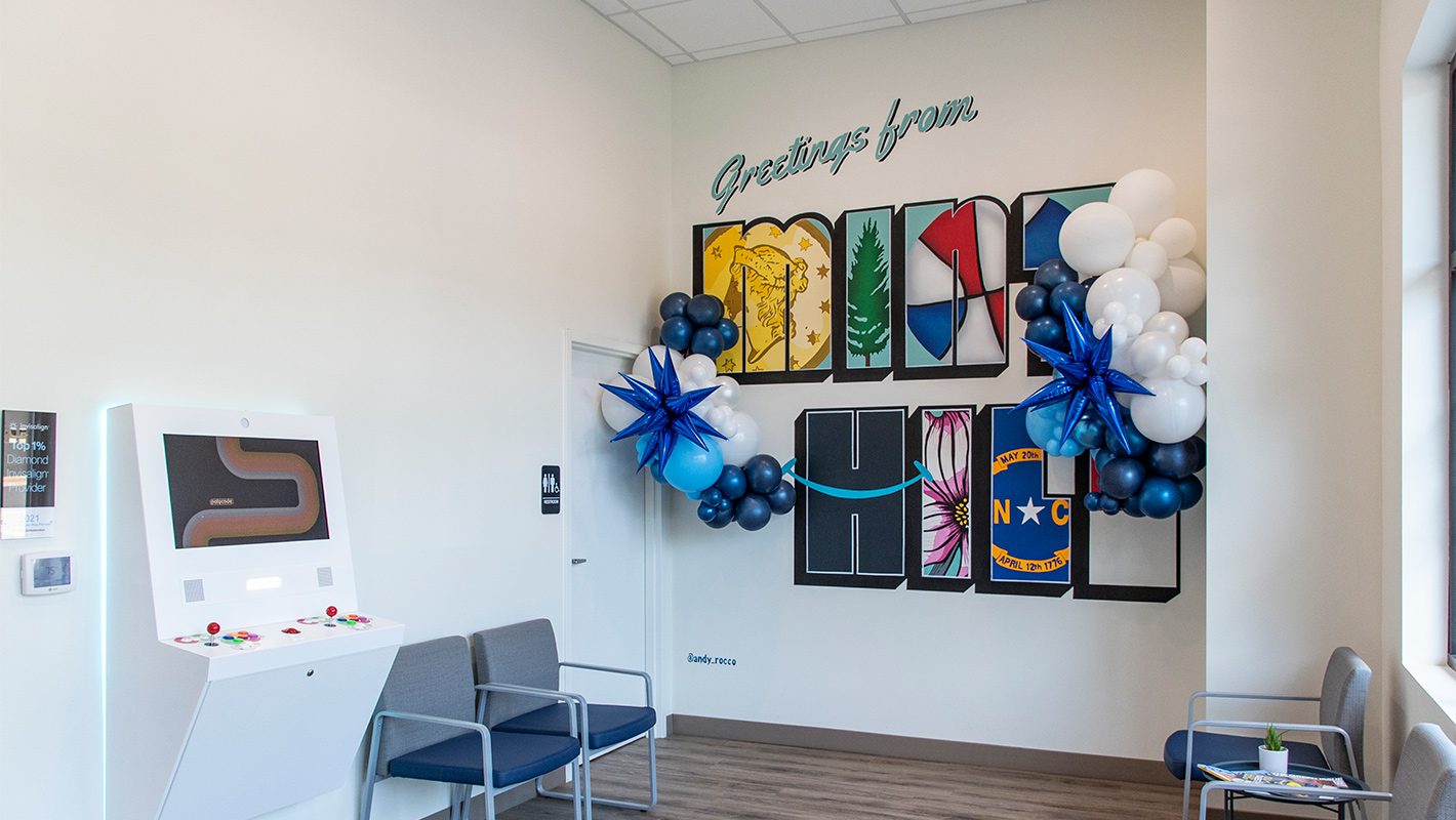 Mint-Hill-Ortho-lobby-entrance-game-mural
