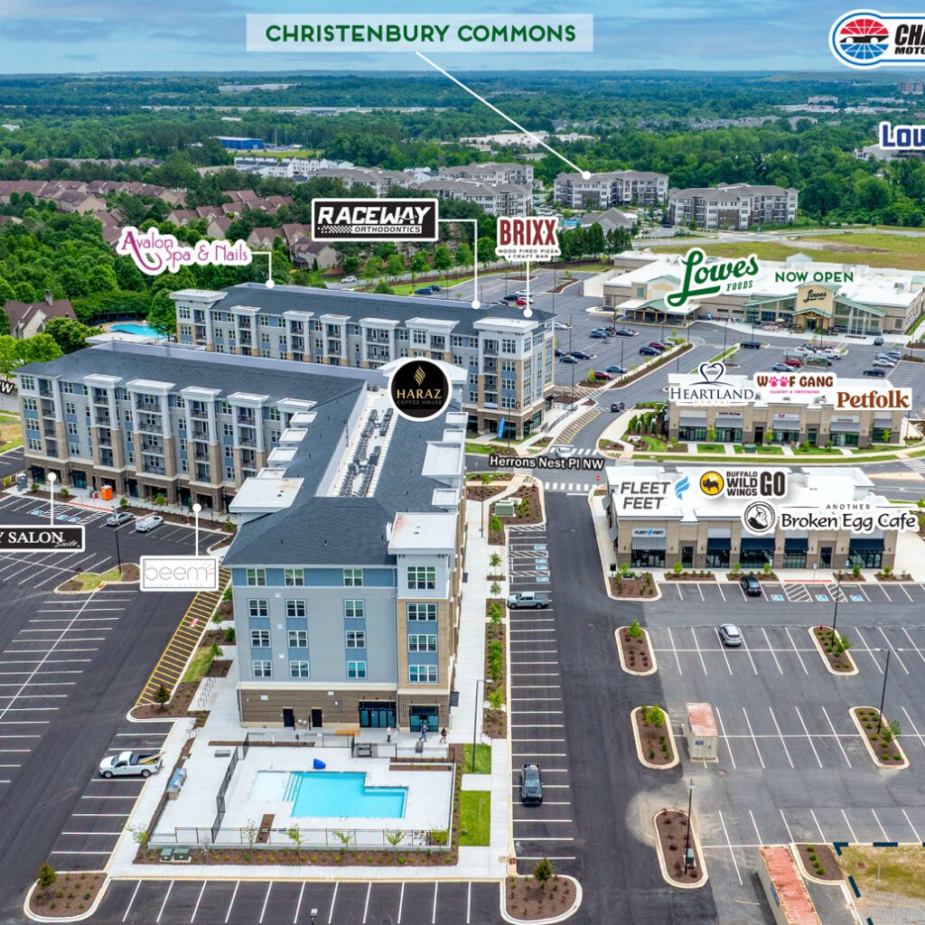 Christenbury Aerial Labeled Concord