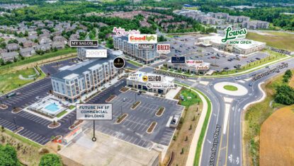 Christenbury Village aerial with building 2 overlay