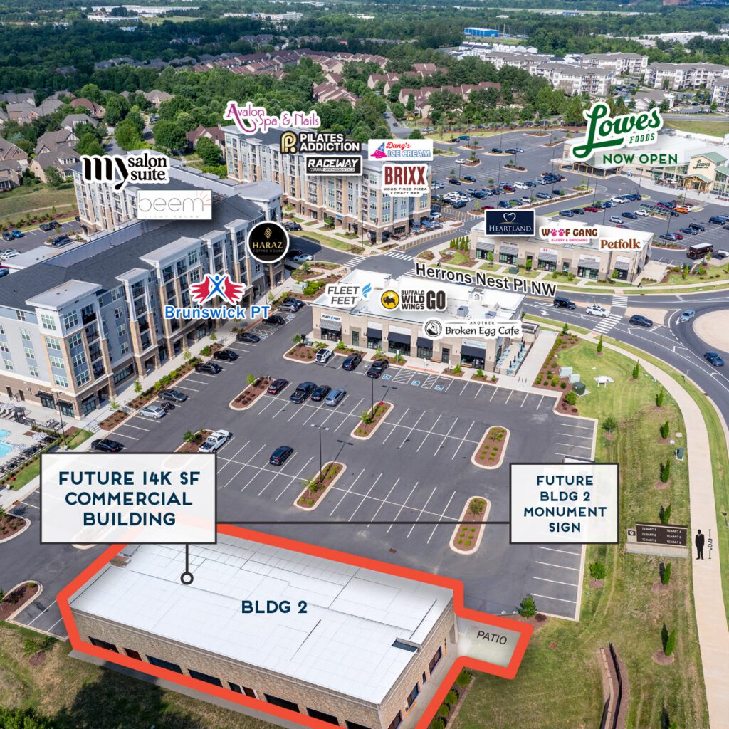 Christenbury Village Site Aerial with Bldg 2 overlay