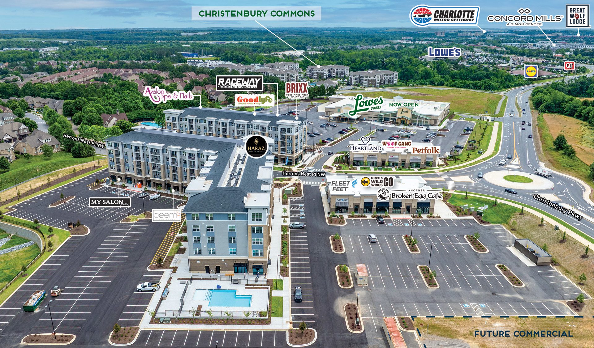 Christenbury Village aerial