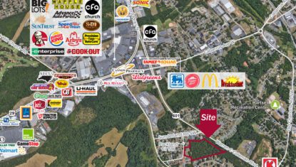 highway-601-land aerial with retail