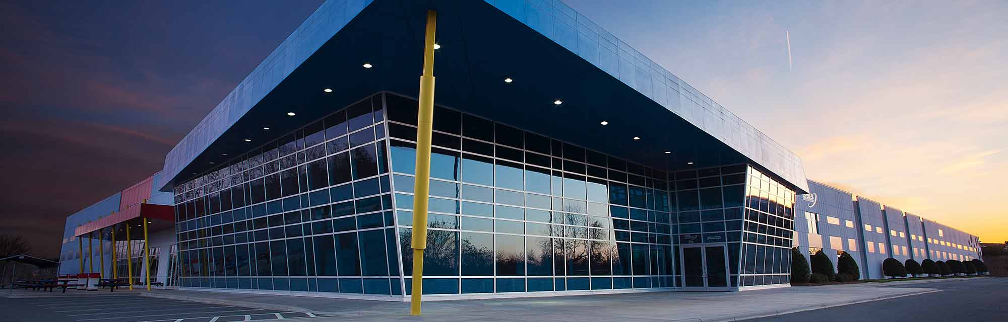 NASCAR-Technical-Institute exterior glass building