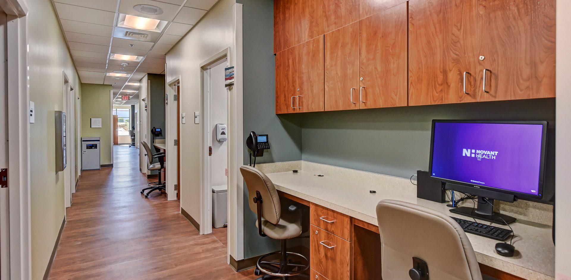 Denver-Medical-Novant-Health-interior-hallway by Shelco