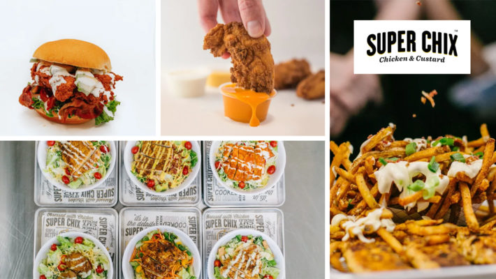 Super Chix chicken sandwiches, salads and loaded french fries