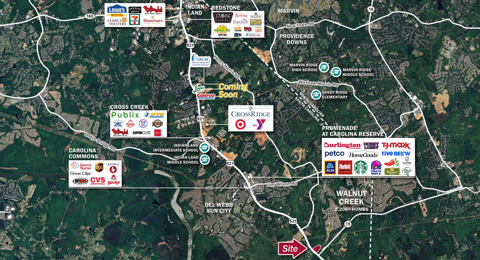 Walnut Creek Commercial Market Aerial