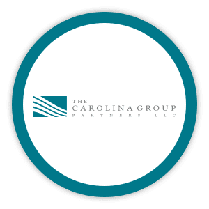 The Carolina Group logo in teal circle