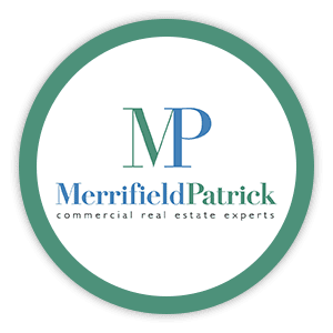 Merrifield Patrick logo in sea green circle