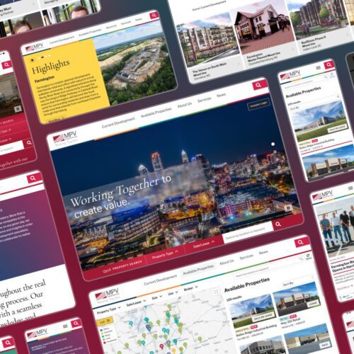 MPV Properties new website design with web and mobile views collage
