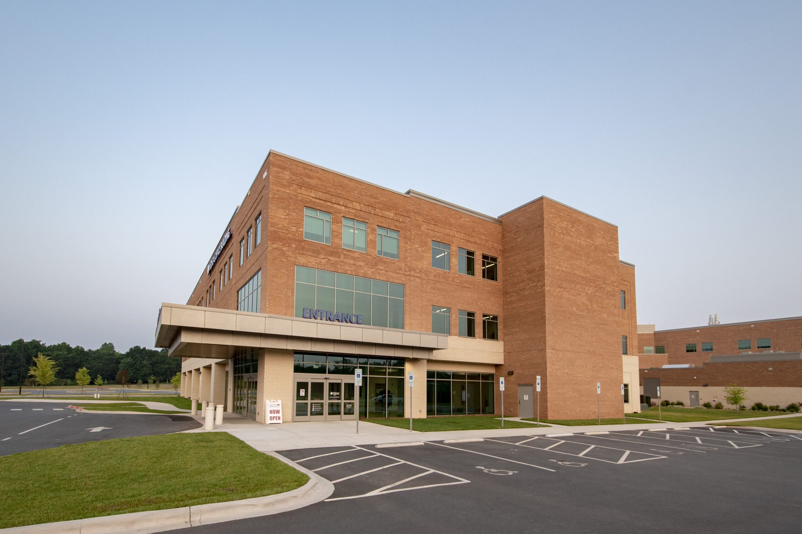 Medical Office Building Back Exterior and Parking lot Piedmont Medical Center