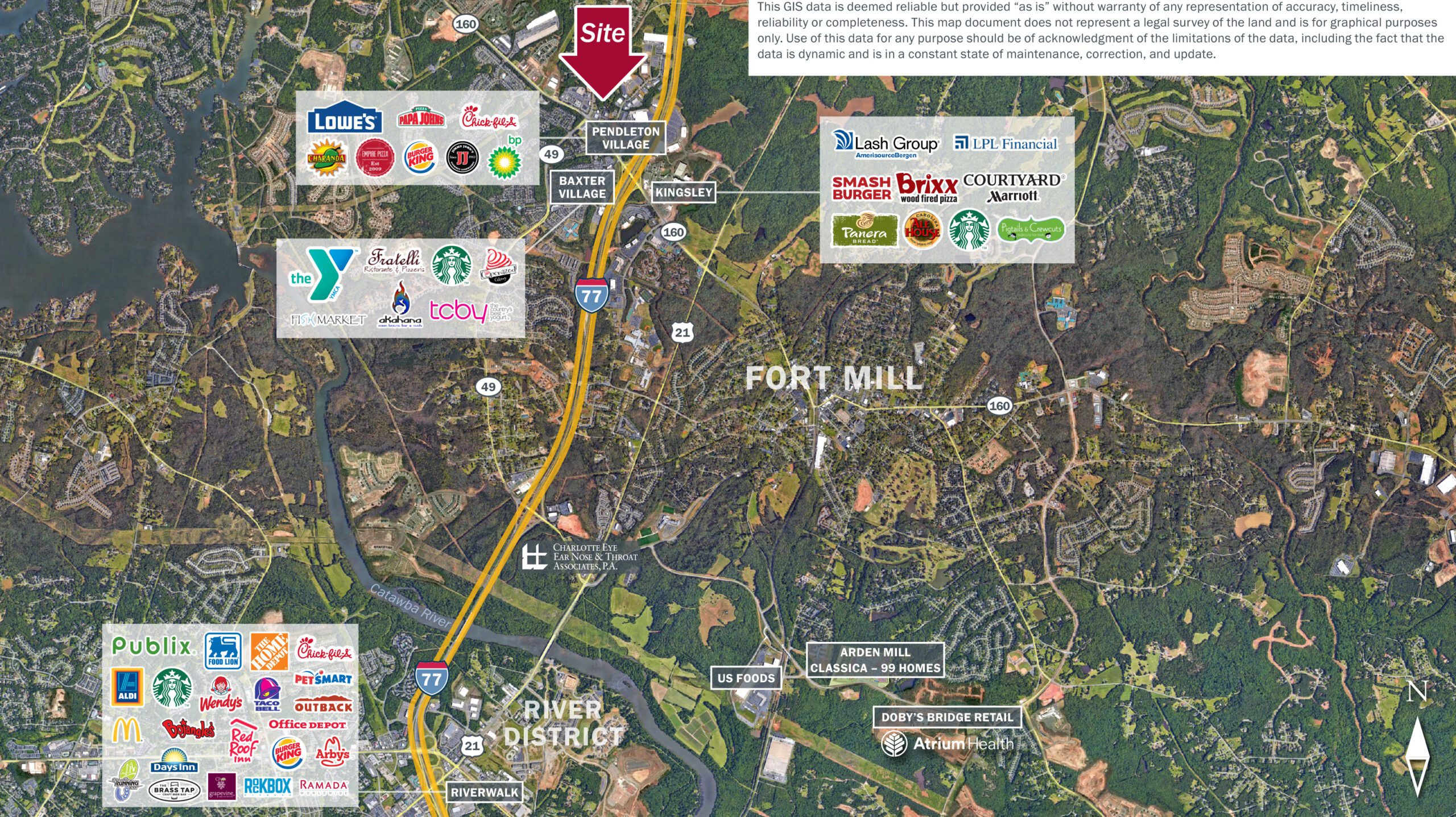 Aerial Map-Fort Mill
