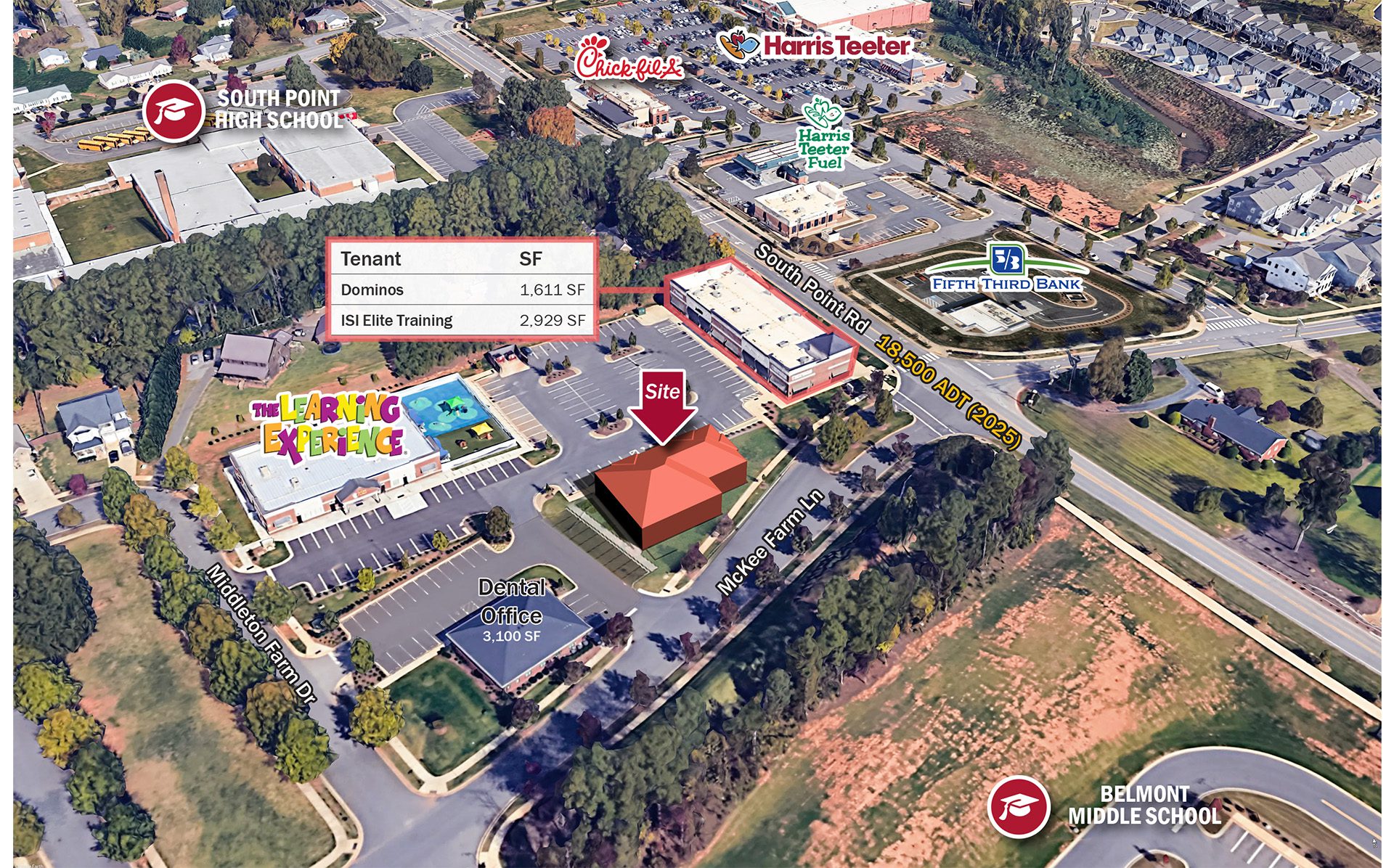 South Point Village aerial oblique