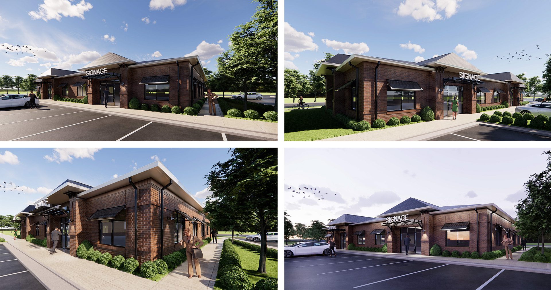 South Point Village medical office building renderings collage