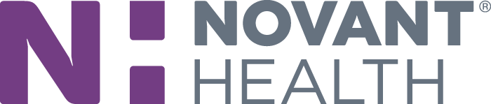 Novant Health logo purple and gray