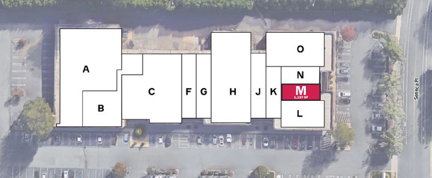 floorplan black and white with suite M available