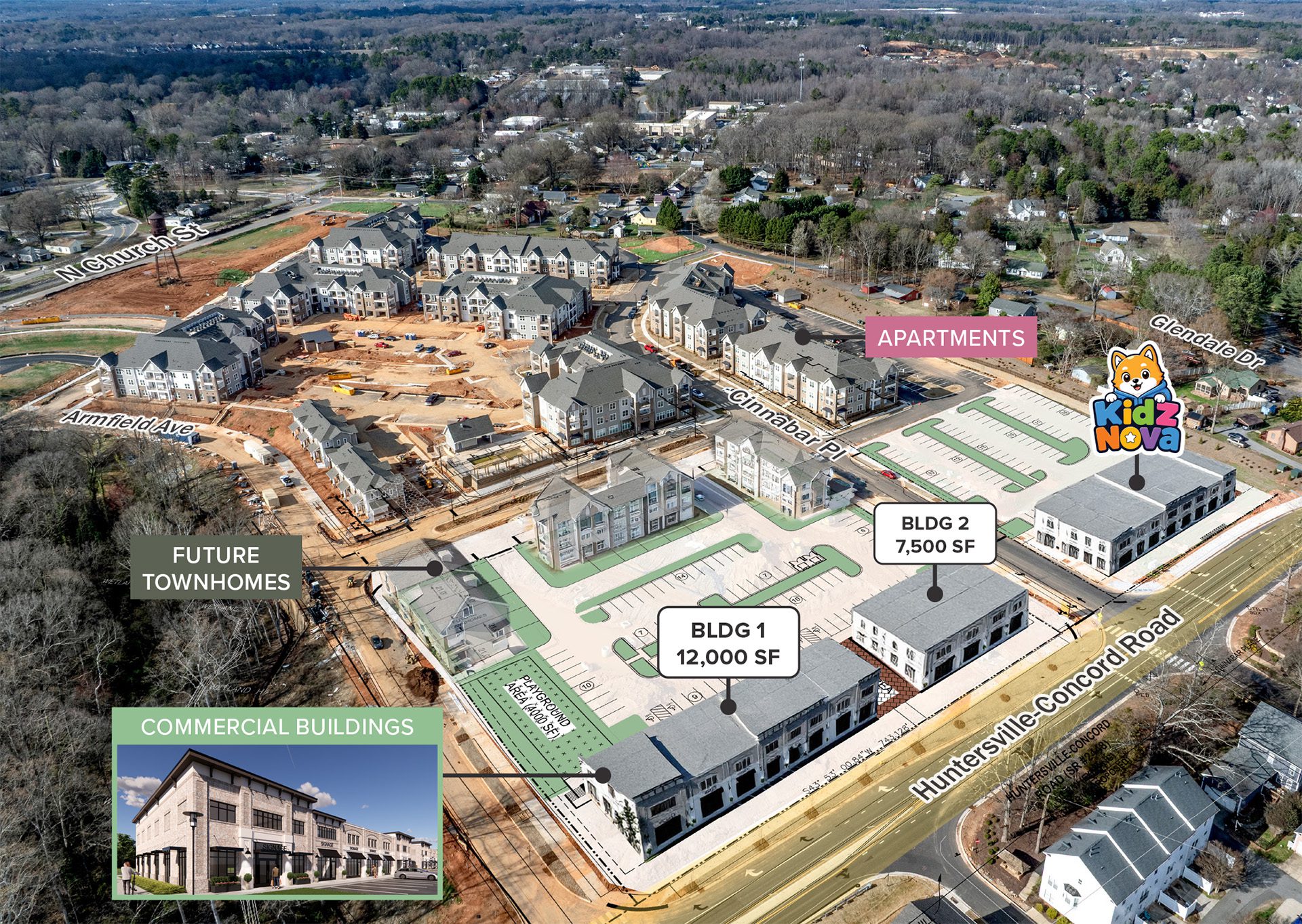 Vermillion Village aerial overlay with KidzNova