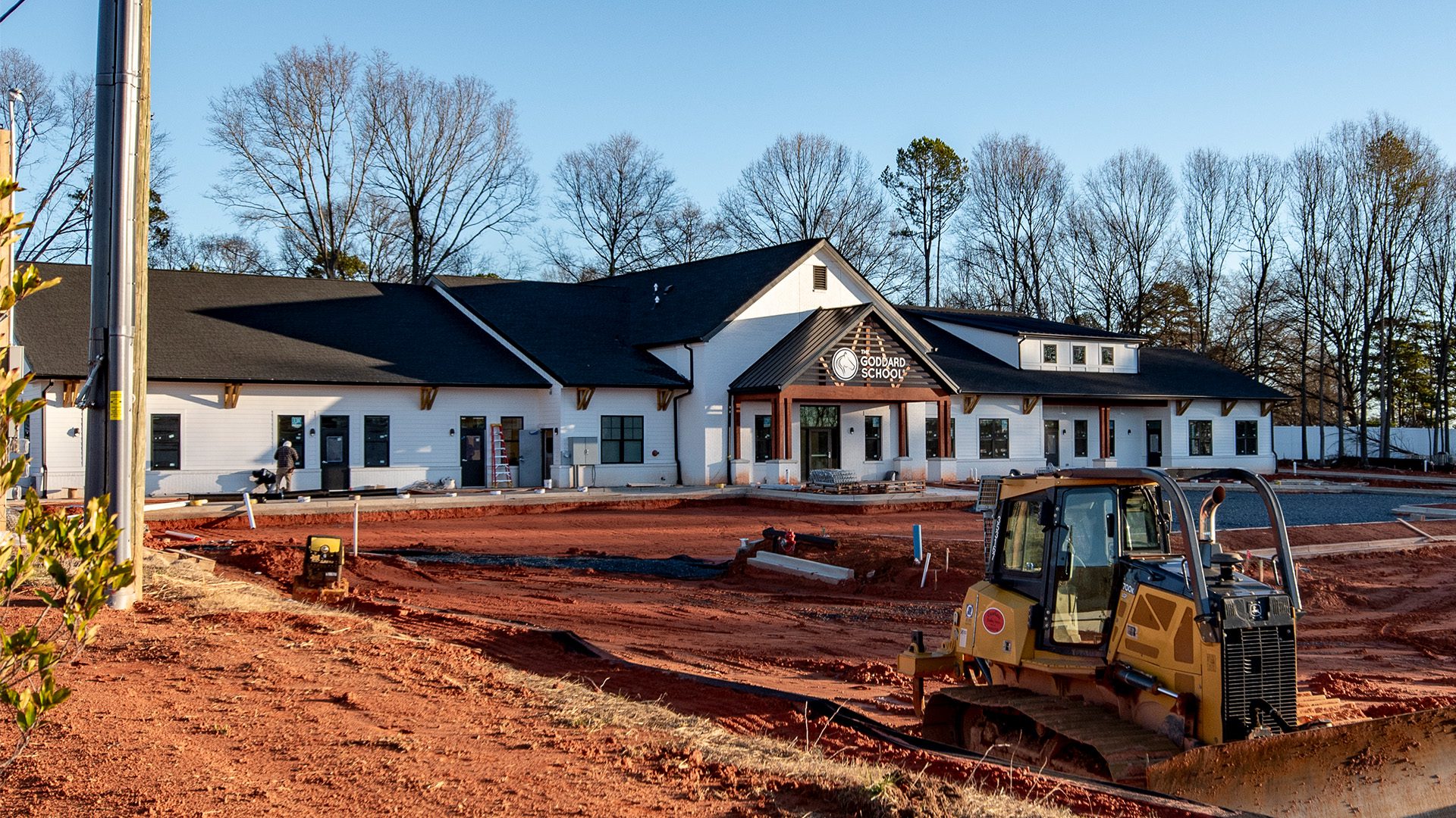 The Goddard School daycare under construction at The Overlook at Gold Hill