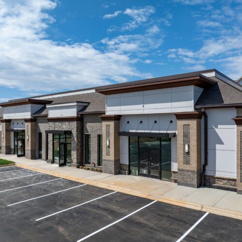 building 1 at Berewick Town Center exterior image of commercial 1-story multi-tenant building