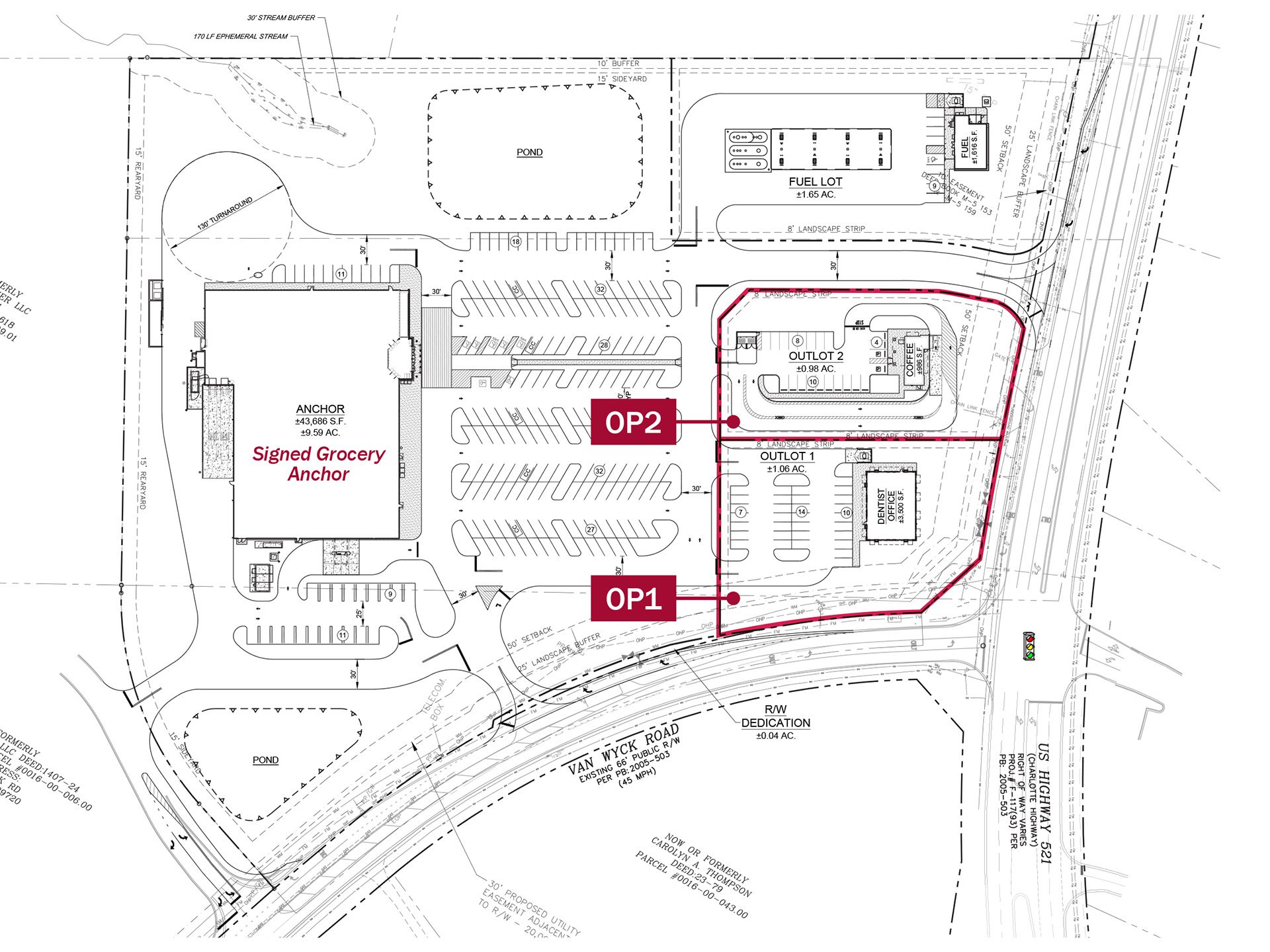 Van Wyck and Hwy 521 Commercial Land site plan