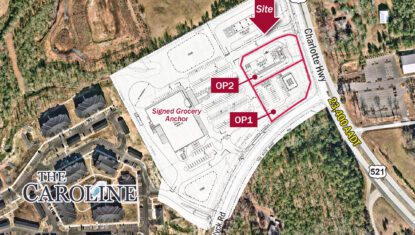 Van Wyck and Hwy 521 Commercial Land site plan overlay