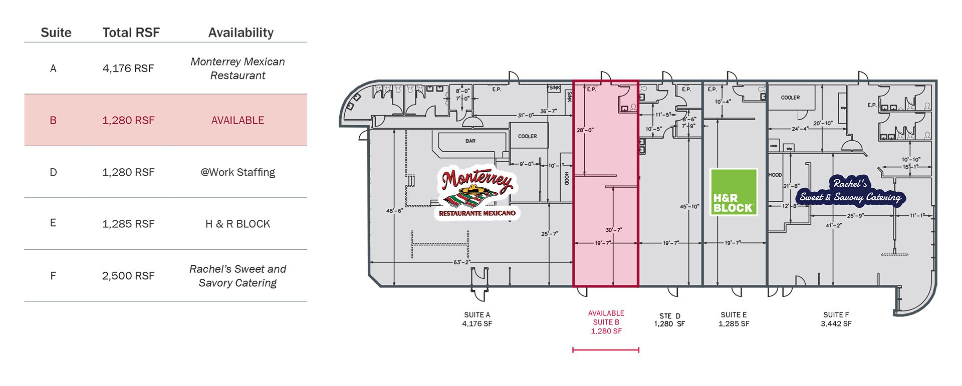 10707 Park Rd Leasing Plan at Park 51 Center