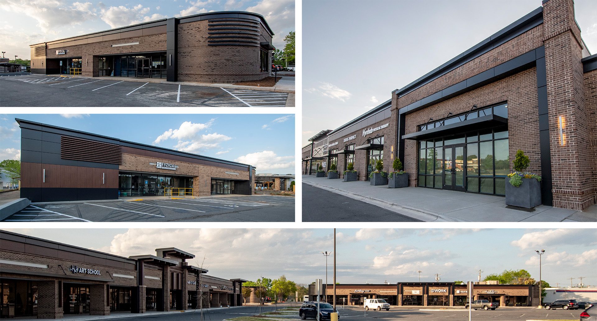 Park 51 Center shops newly renovated exterior collage