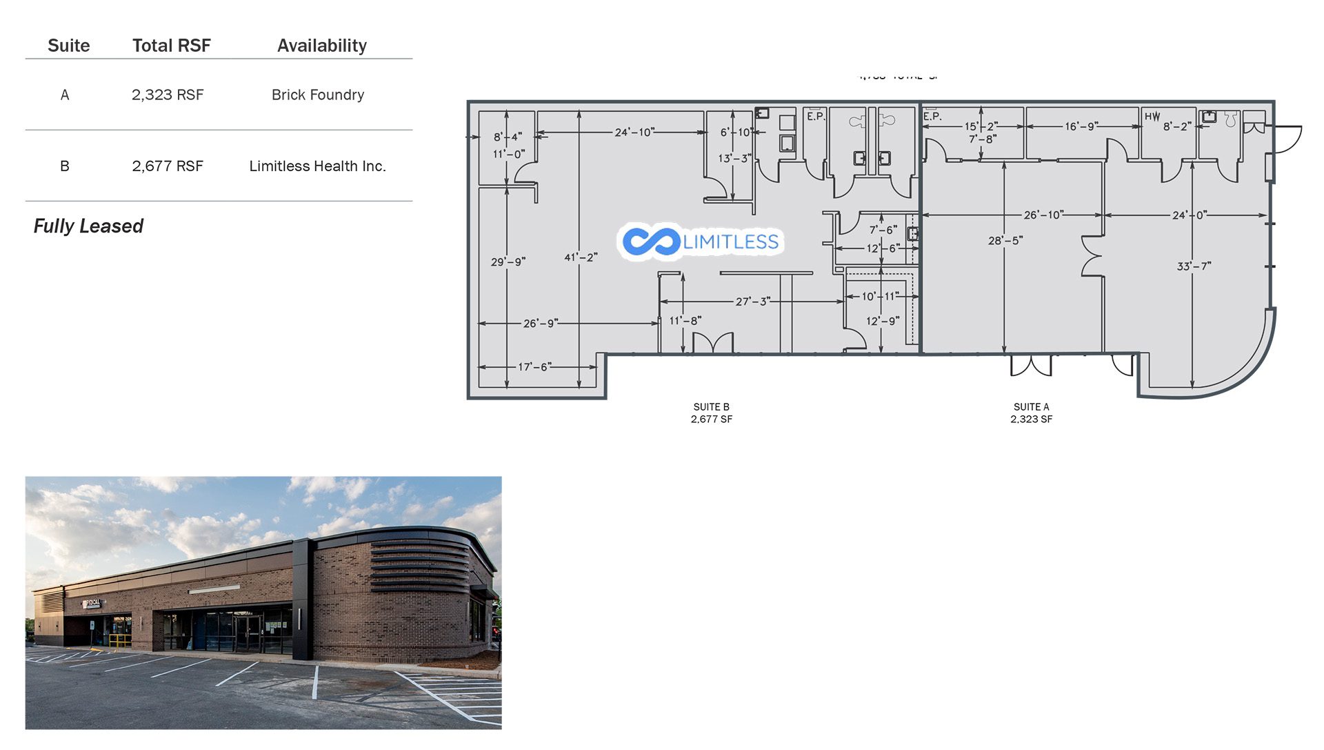 leasing plan and image of 10761 building at Park 51 Center