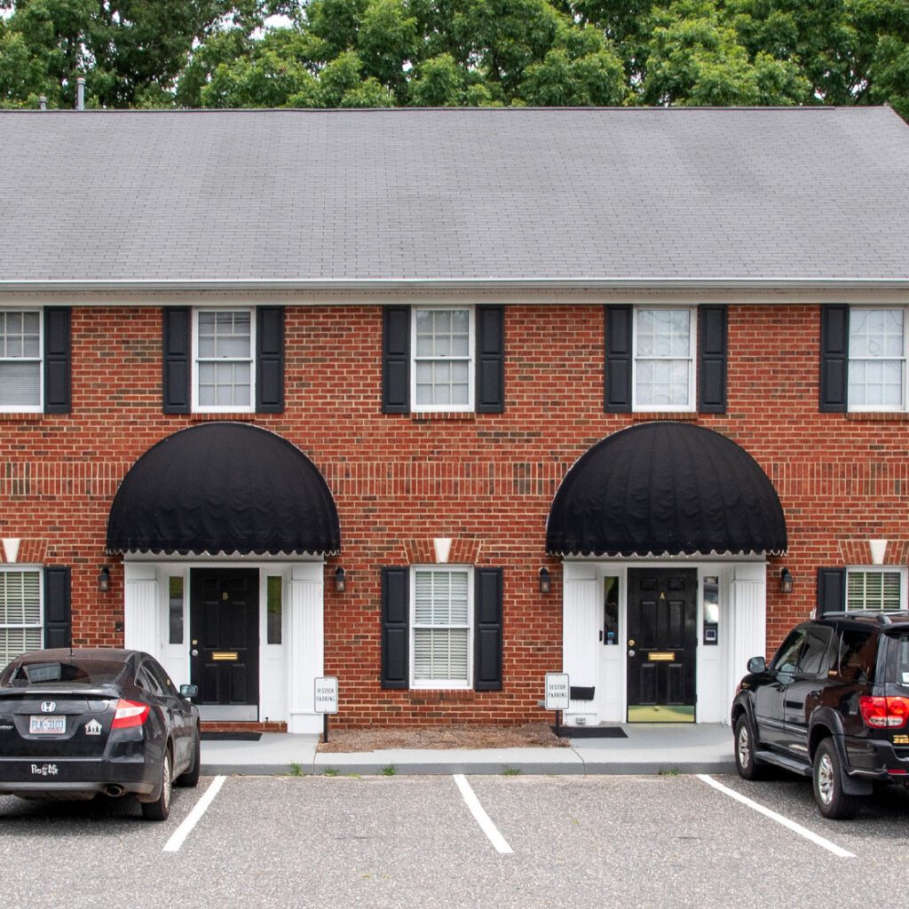 Brick two story office building