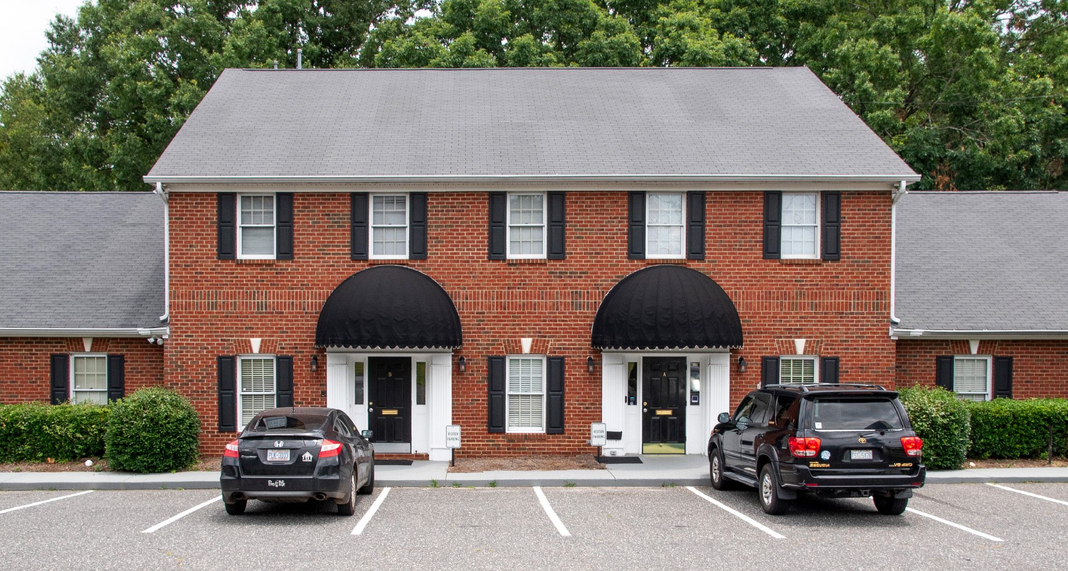 Brick two story office building