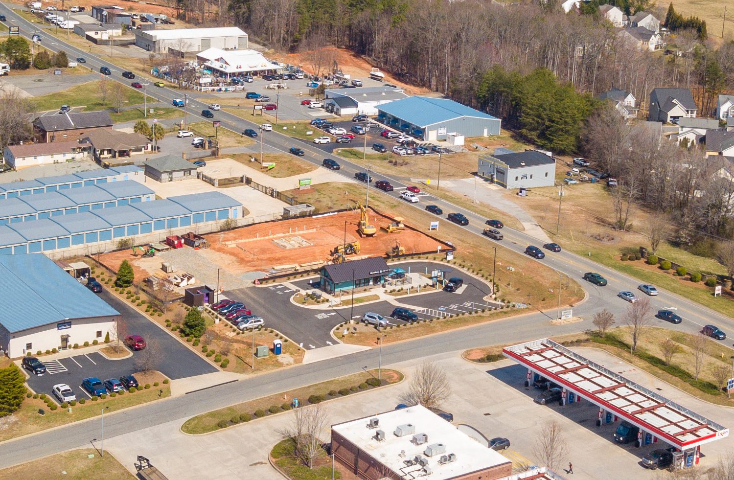 Aerial Map of Denver NC Caribou Site with Lake Norman