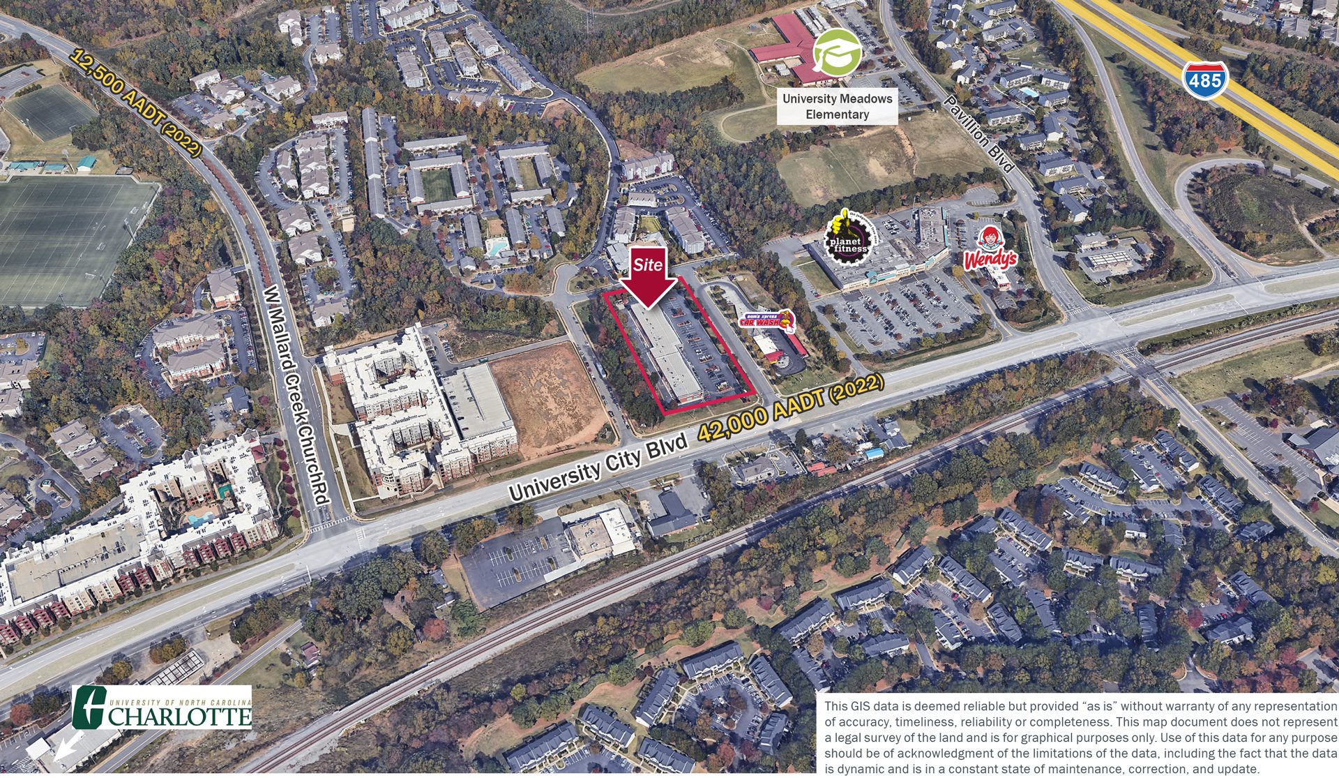 Satellite Aerial with Site outlined