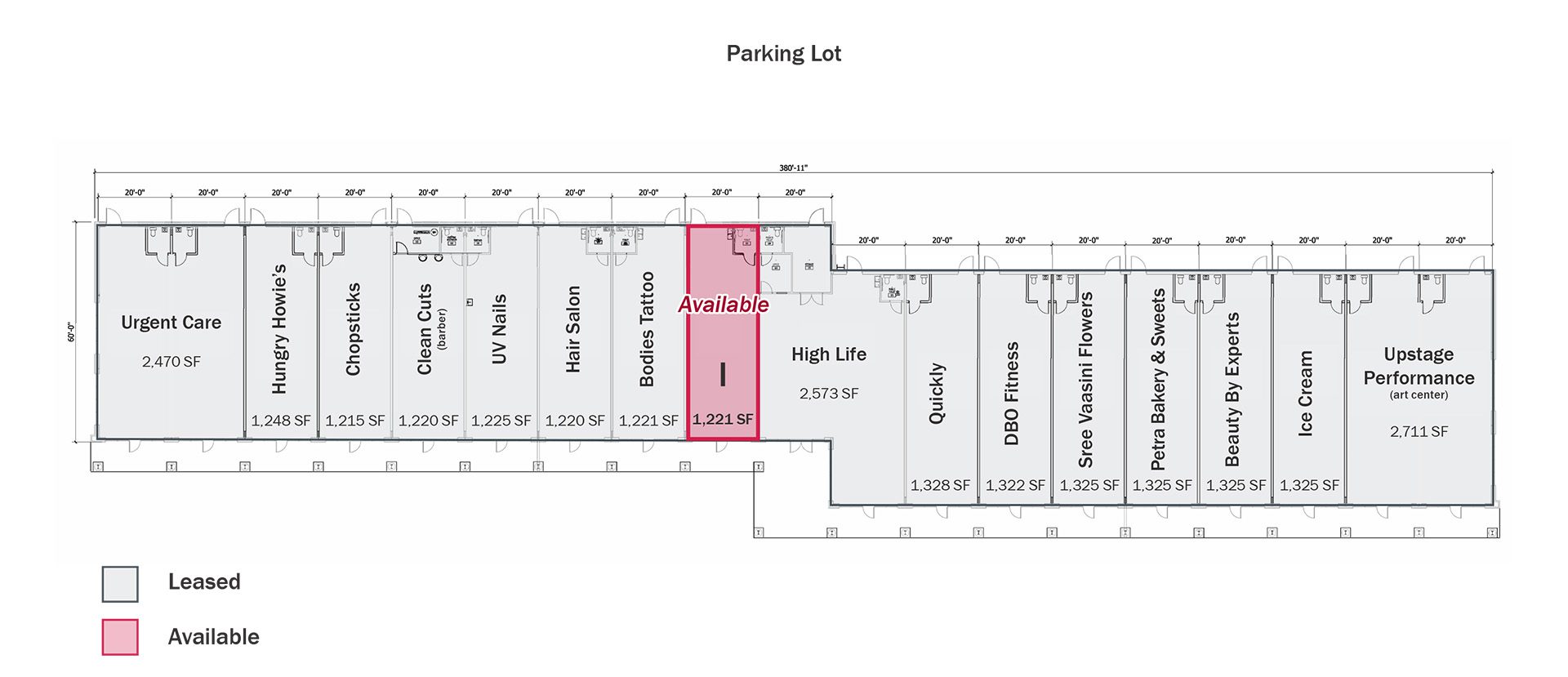 10039 University City Boulevard Suite I available floor plan