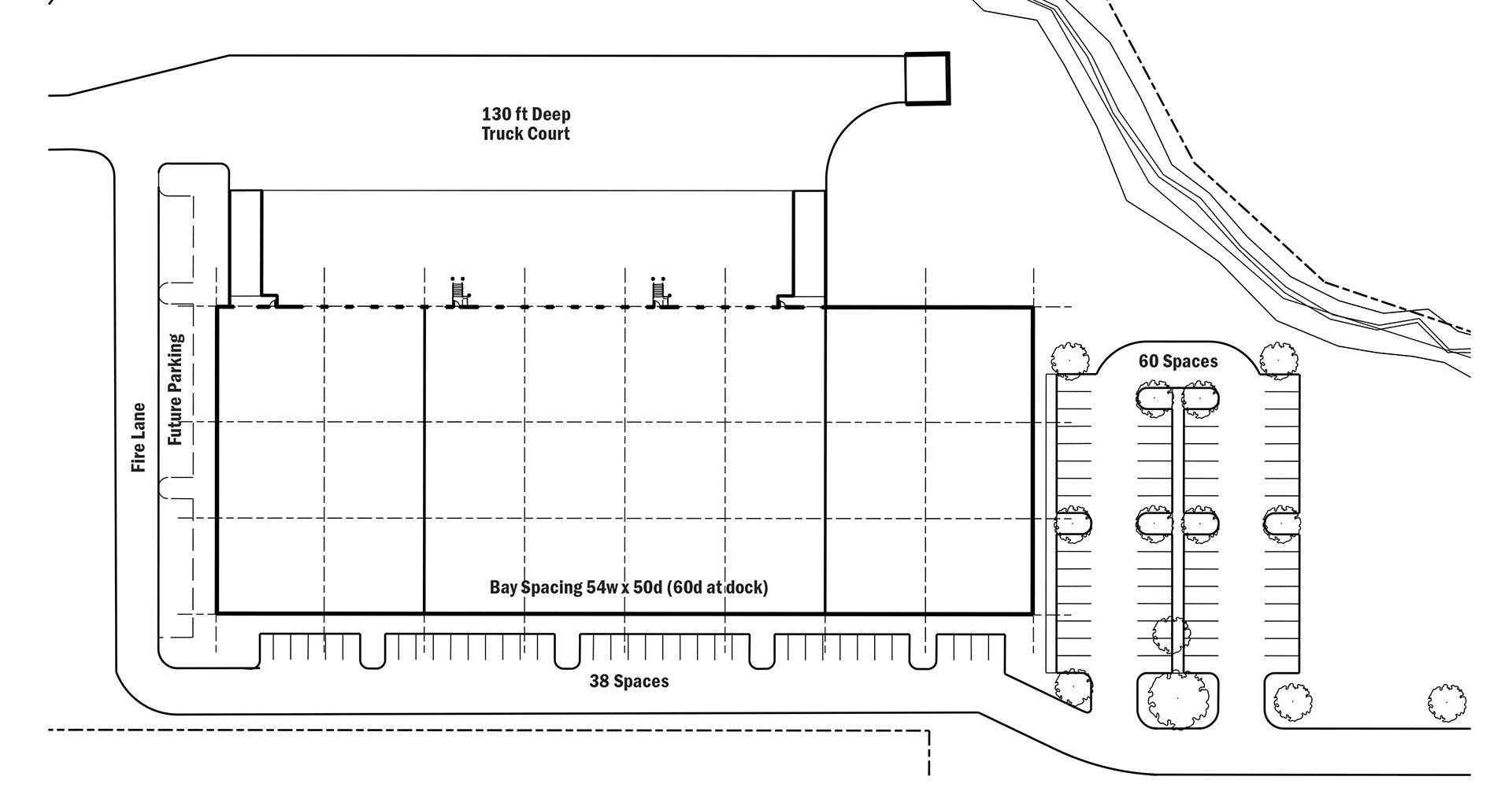 Bailes Ridge Industrial Building 2 site plan