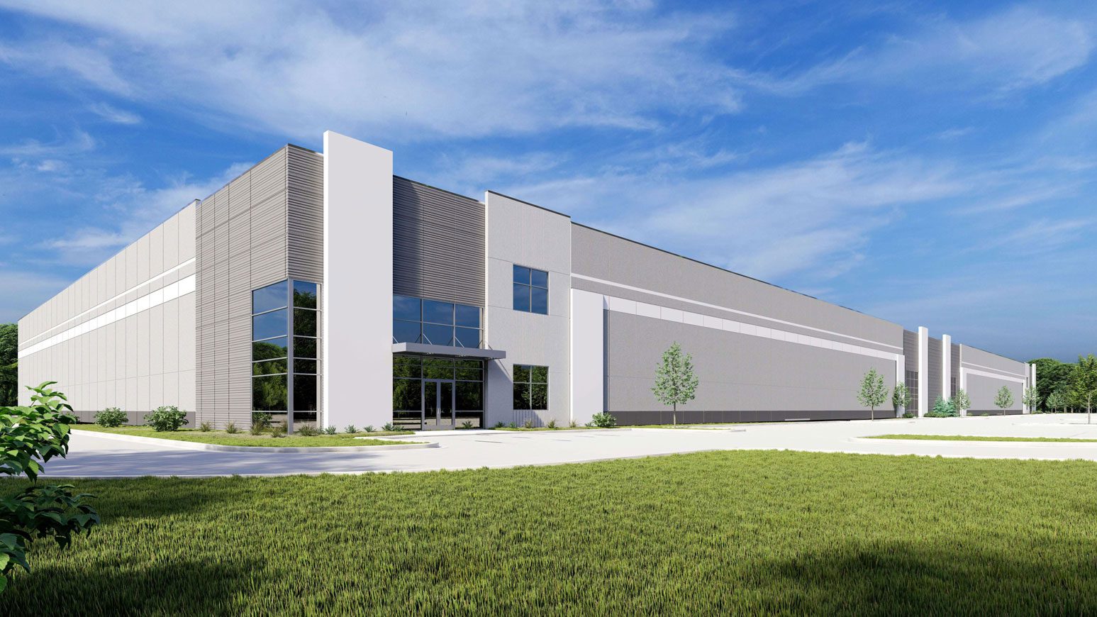 rendering of industrial building 2 warehouse at Bailes Ridge in Indian Land, SC