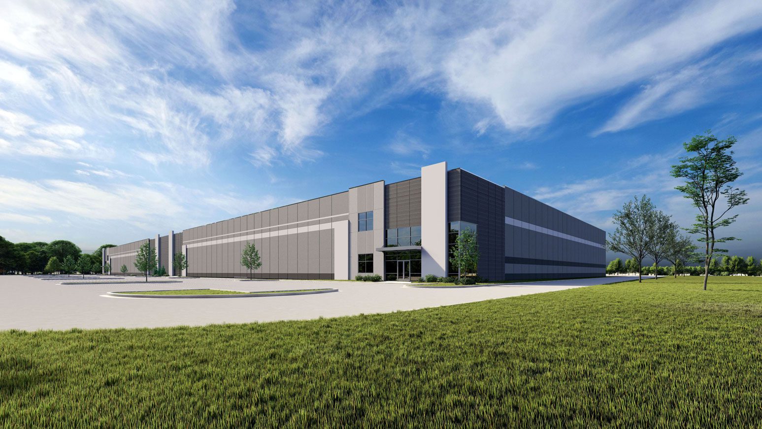 rendering of industrial building 2 warehouse at Bailes Ridge in Indian Land, SC