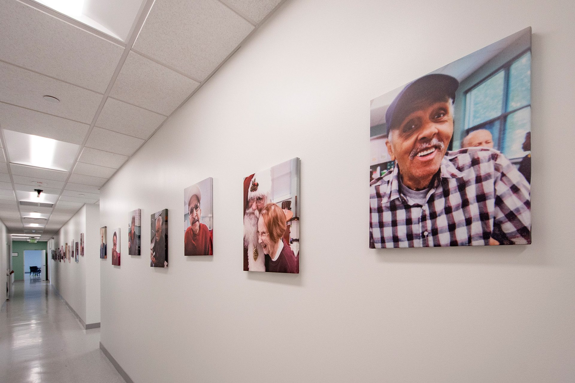 Gracious Living patient wall canvas art hallway