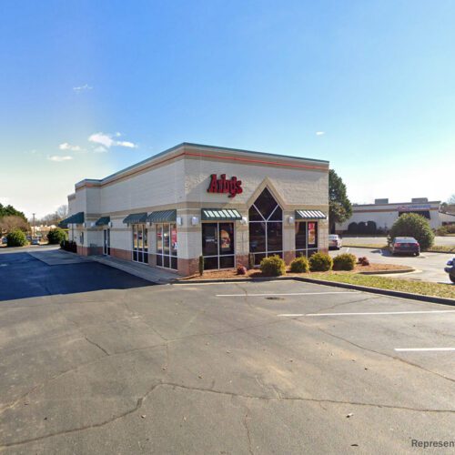 Image of exterior of Arby's restaurant building