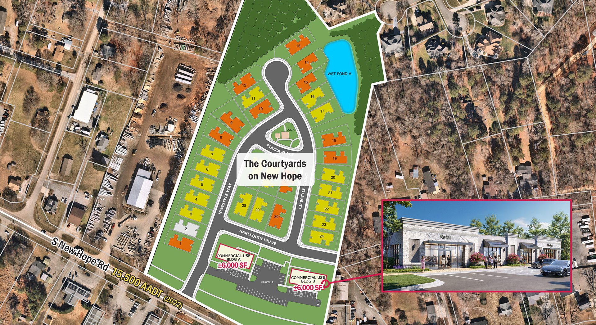 Site Plan green and orange