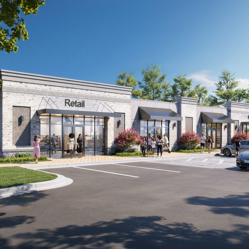 New Hope Village rendering building exterior